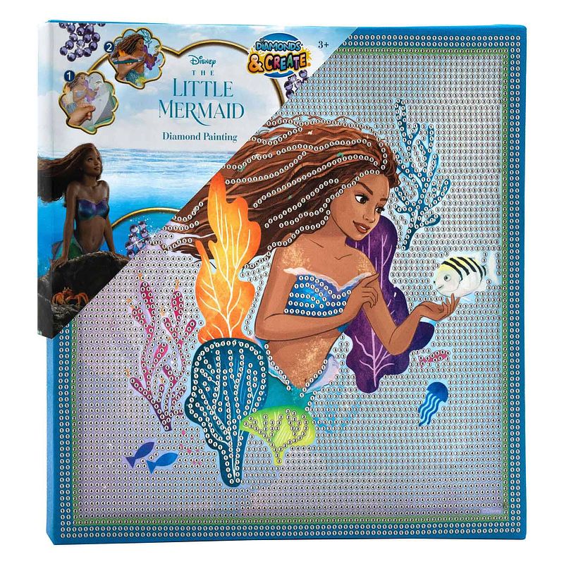 Foto van Canenco the little mermaid diamond painting canvas xl