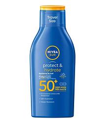 Foto van Nivea sun protect & hydrate travelsize zonnemelk spf50+