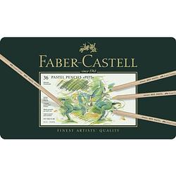 Foto van Pastelpotlood faber-castell pitt metalen etui a 36 stuks