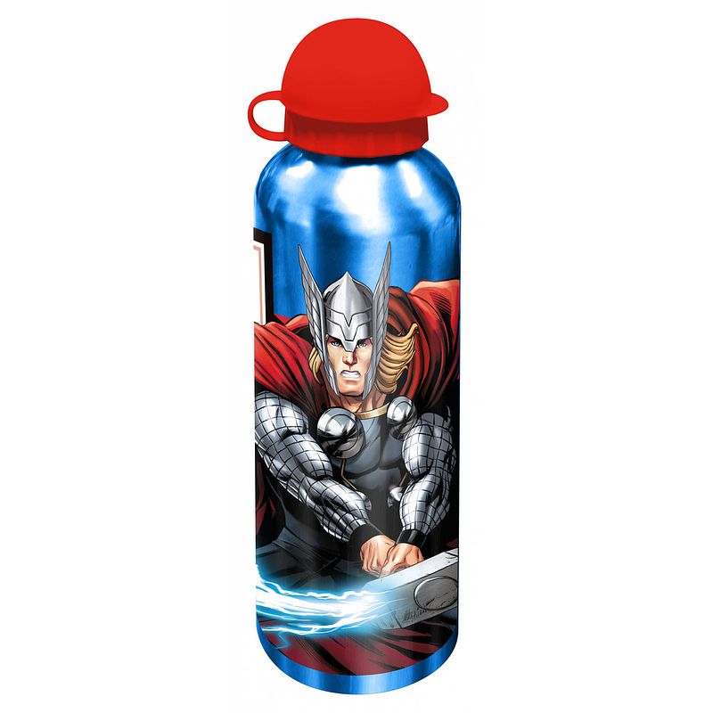 Foto van Marvel thermosfles thor junior 500 ml aluminium blauw