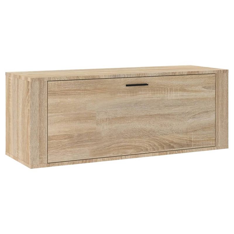 Foto van Vidaxl wandschoenenkast 100x35x38 cm bewerkt hout sonoma eiken