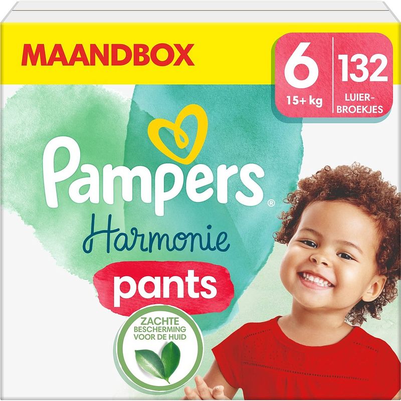 Foto van Pampers - harmonie pants - maat 6 - maandbox - 132 stuks - 15+ kg