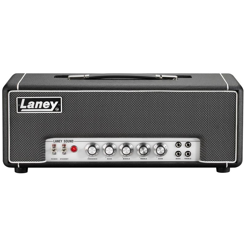 Foto van Laney la30bl black country customs 30w gitaarversterker top