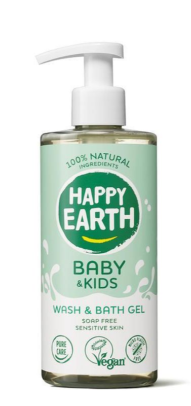 Foto van Happy earth baby & kids bath & washgel