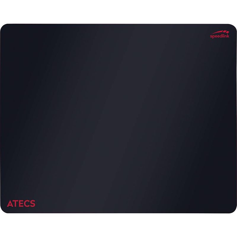 Foto van Speedlink atecs soft gaming mousepad - size l, black gaming muismat zwart, rood (b x h x d) 500 x 3 x 400 mm
