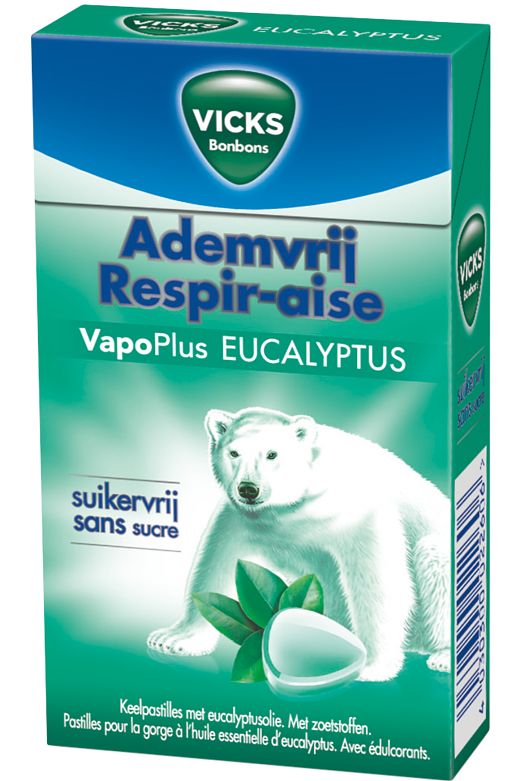 Foto van Vicks ademvrij eucalyptus suikervrij