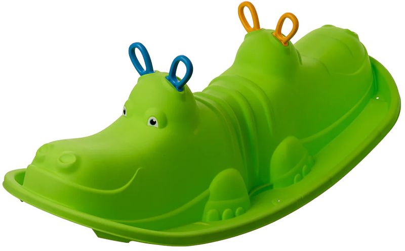 Foto van Starplay hippo schommelwip voor 1 tot 3 kinderen 103 cm groen