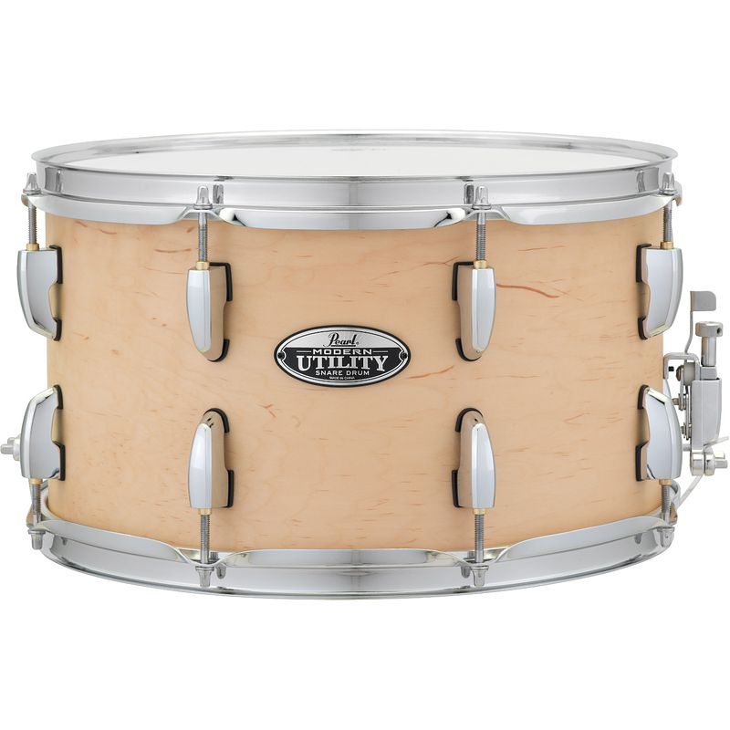 Foto van Pearl mus1480m/c224 modern utility 14x8 inch snaredrum naturel