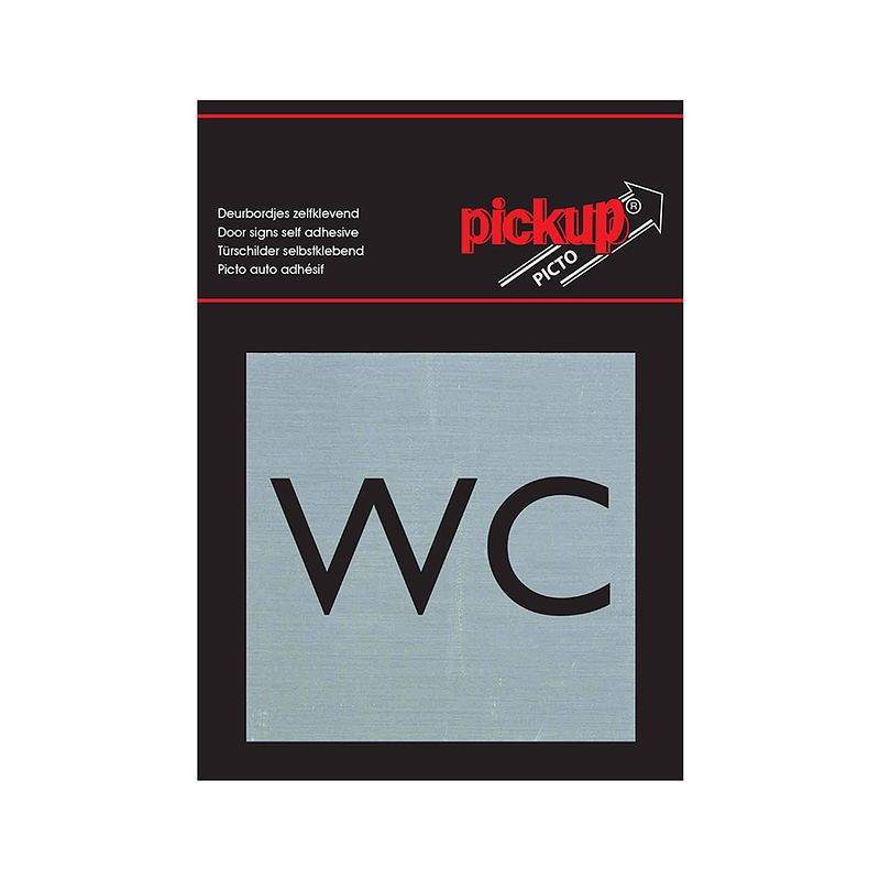 Foto van Pickup - route alu picto 80x80 mm wc