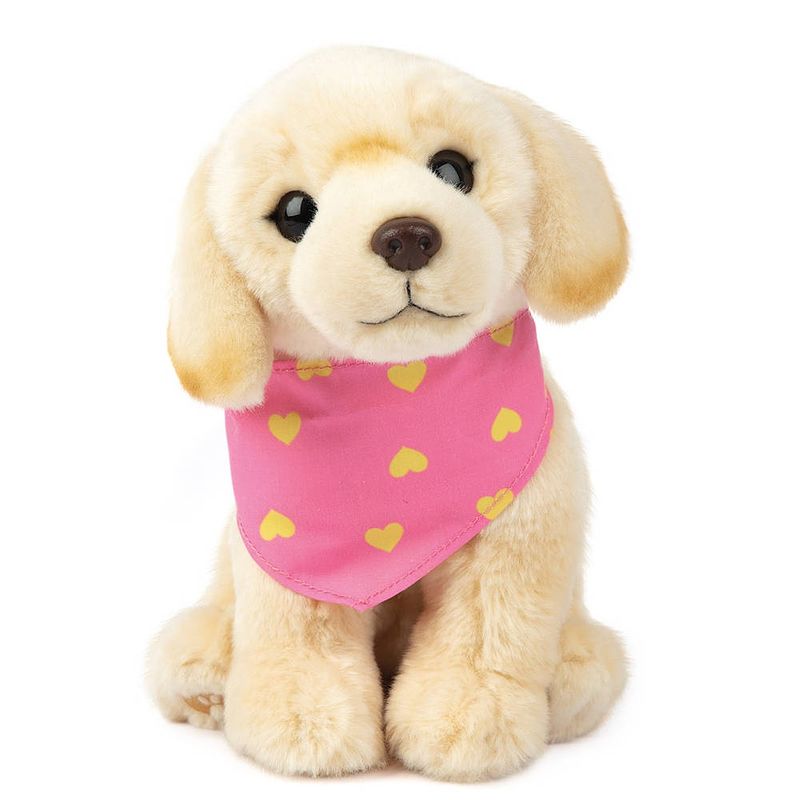 Foto van Studio pets happy knuffelhond met bandana - 23 cm