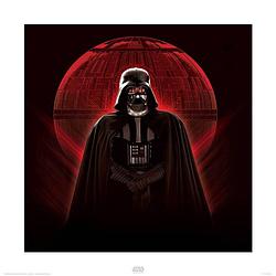 Foto van Pyramid star wars rogue one darth vader and death star kunstdruk 40x40cm