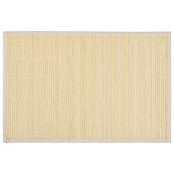 Foto van The living store bamboe placemats - 30 x 45 cm - anti-slip - set van 6