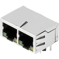 Foto van Weidmüller rj45g1 r12d 3.3eg/y ty 2544500000 bus, inbouw horizontaal aantal polen 10 zilver, zwart 80 stuk(s)