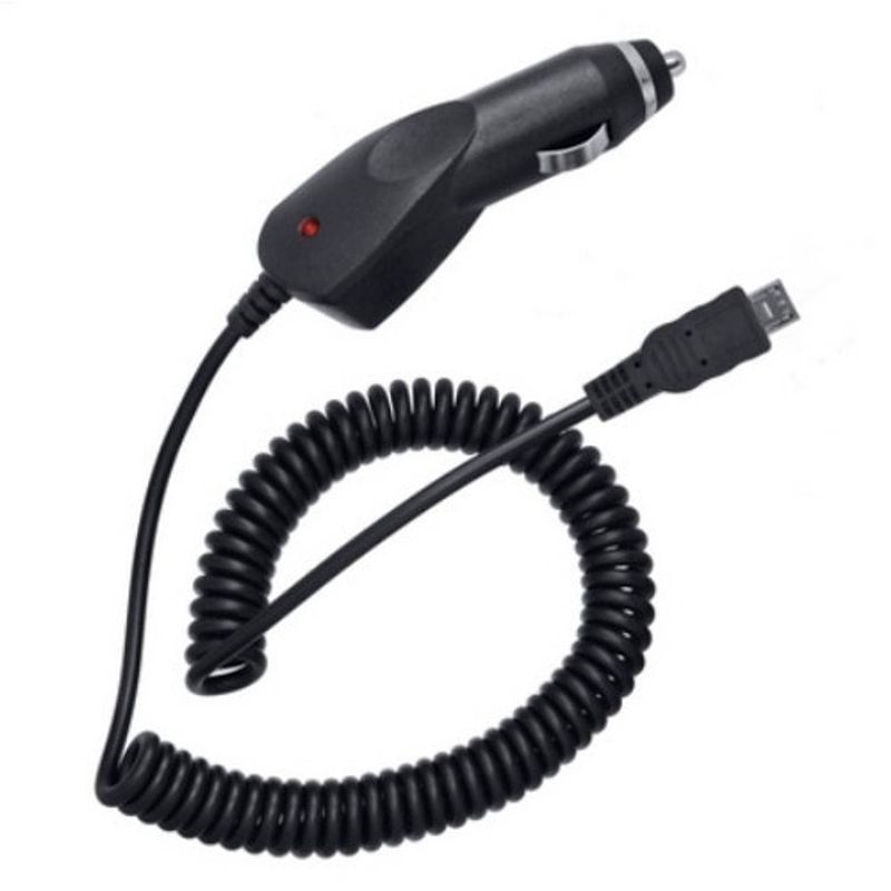 Foto van Lifetime cars autolader micro usb 12/24 volt 1 ampère