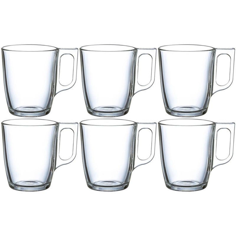 Foto van 6x stuks theeglazen/koffieglazen 250 ml - koffie- en theeglazen