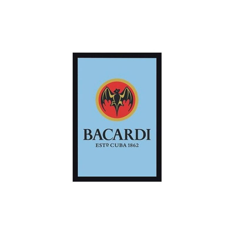 Foto van Decoratie spiegel bacardi logo - spiegels