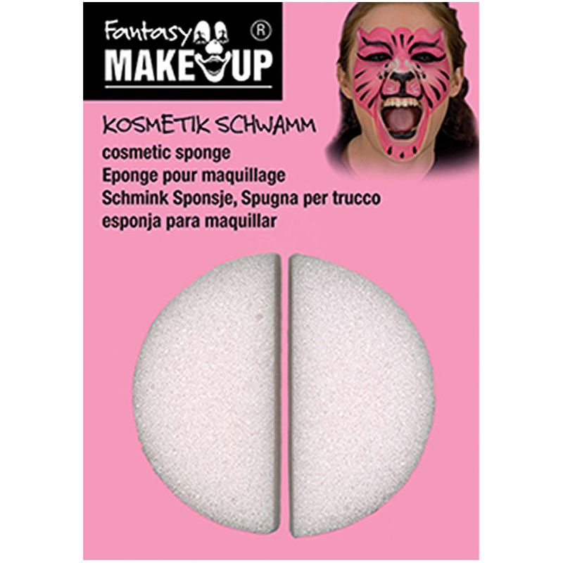 Foto van Fantasy make-up schmink sponsjes - 2x - rond - schminksponzen