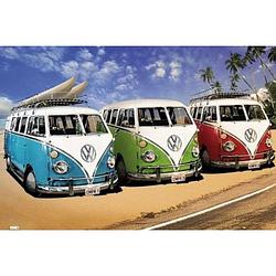 Foto van Poster volkswagen campers 61 x 91,5 cm - posters