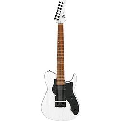 Foto van Fgn guitars j-standard iliad dark evolution open pore white 7-snarige elektrische gitaar met gigbag