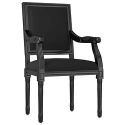 Foto van Vidaxl fauteuil 54x59x99 cm fluweel zwart