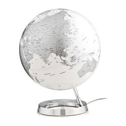 Foto van Globe bright chrome 30cm diameter kunststof voet engelstalig