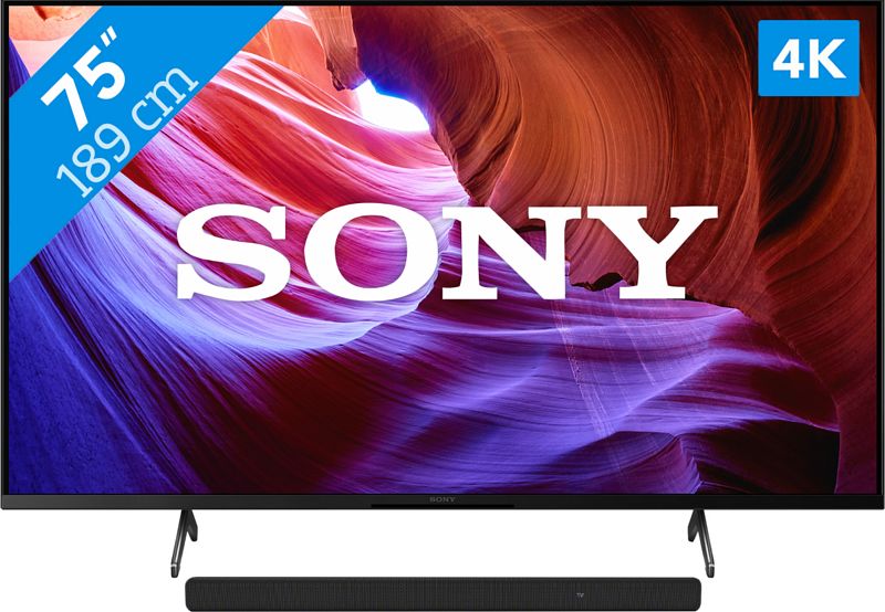 Foto van Sony bravia kd-75x85kp (2022) + soundbar