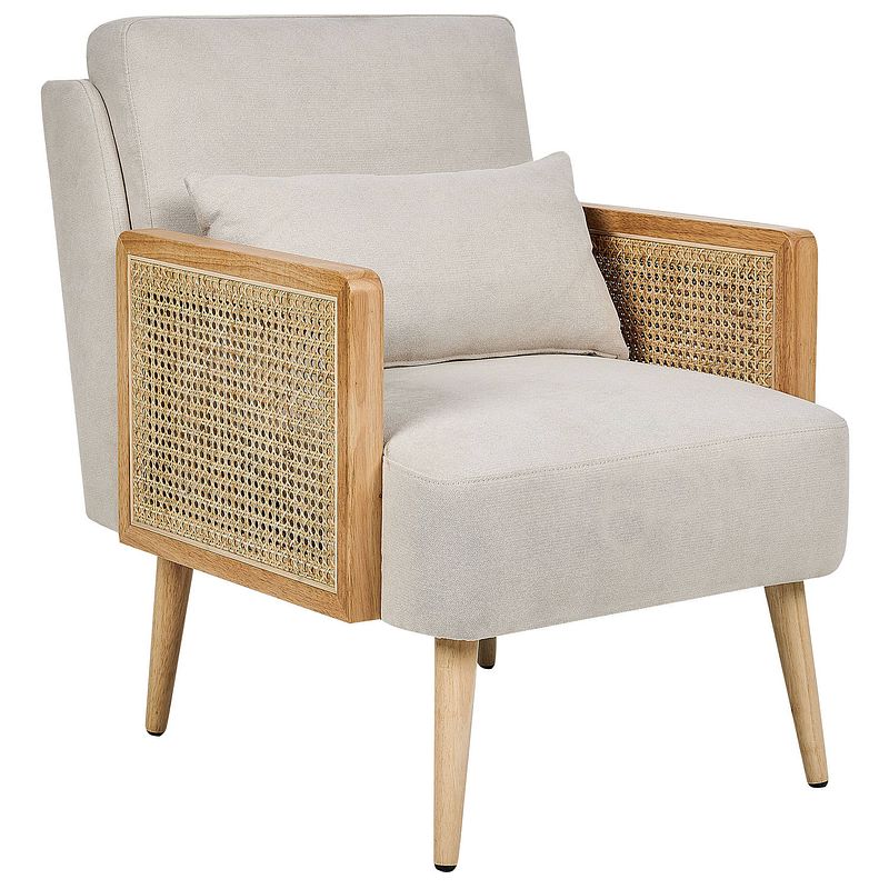 Foto van Beliani orum - fauteuil-beige-polyester