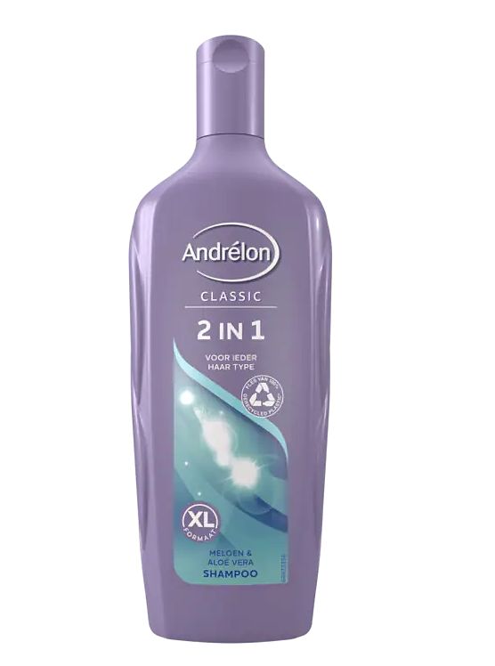 Foto van 1+1 gratis | andrelon classic shampoo & conditioner 2in1 450ml aanbieding bij jumbo