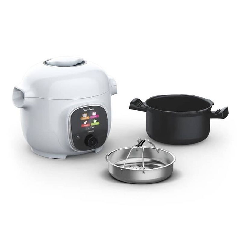 Foto van Moulinex cookeo mini hogedruk slimme multicooker, 3 l, 150 geïntegreerde recepten, intuïtief, ce880410