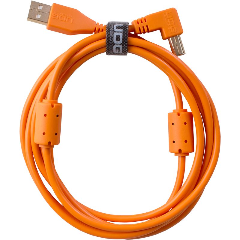 Foto van Udg u95006or audio kabel usb 2.0 a-b haaks oranje 3m