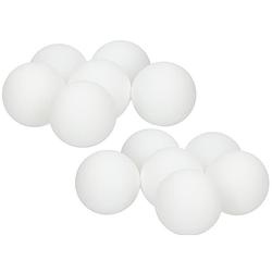Foto van 18x speelgoed tafeltennis/ping pong balletjes wit 4 cm - tafeltennisballen