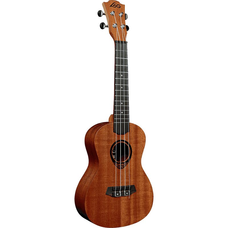 Foto van Lag guitars tiki uku 8 tku8c concert ukelele met gigbag