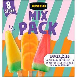 Foto van Jumbo mix pack waterijsjes 8 stuks 455g