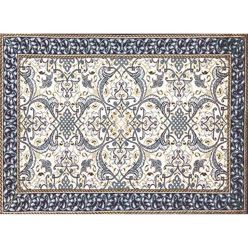 Foto van Exclusive edition tapijt classic 195 x 135 cm polyester blauw/crème