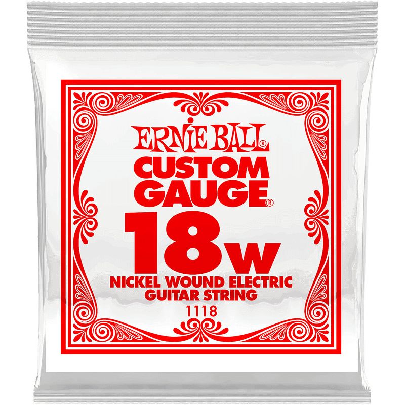 Foto van Ernie ball 1118 .018 nickel wound losse snaar voor elektrische gitaar