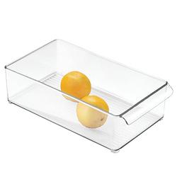 Foto van Idesign - koelkast organizer, hoog, 20.3 x 37.1 x 10.2 cm, stapelbaar kunststof, transparant - idesign fridge binz