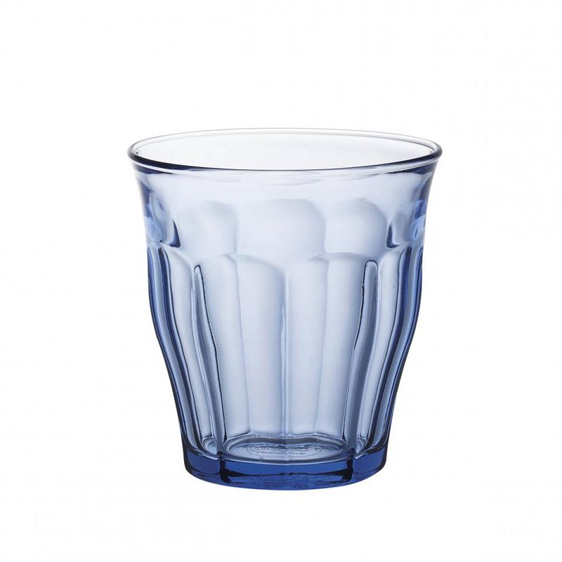 Foto van Duralex picardie tumblerglas - 22 cl - blauw - 6 stuks