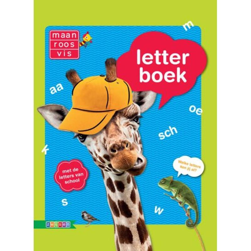 Foto van Letterboek - maan roos vis