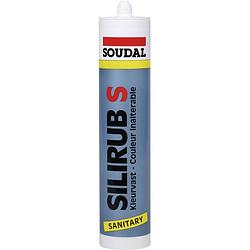 Foto van Soudal silirub s siliconenkit kleur (specifiek): zwart 300 ml