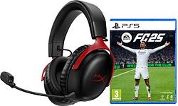 Foto van Hyperx cloud iii wireless rood + ea sports fc 25 ps5