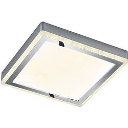 Foto van Led plafondlamp - plafondverlichting - trion slodan - 12w - aanpasbare kleur - afstandsbediening - dimbaar - vierkant -