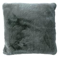 Foto van Dutch decor zaya - sierkussen unikleur charcoal grey 45x45 cm - grijs - grijs