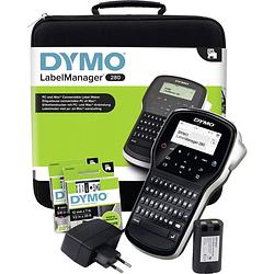 Foto van Dymo labelmanager 280 kit labelmaker geschikt voor labels: d1 6 mm, 9 mm, 12 mm
