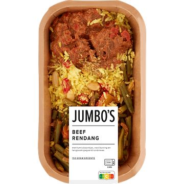 Foto van Jumbo verse maaltijd beef rendang 450g