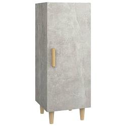 Foto van Vidaxl dressoir 34,5x34x90 cm bewerkt hout betongrijs