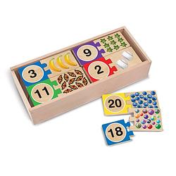 Foto van Melissa & doug cijfer puzzel 40-delig