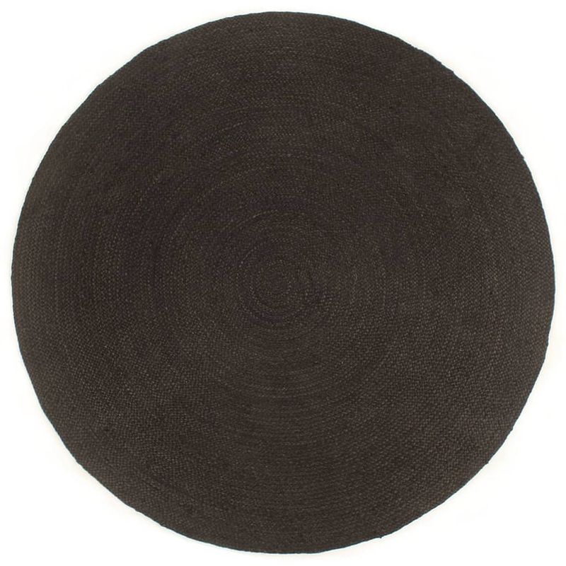 Foto van The living store vloerkleed - jute - omkeerbaar - trendy - 150 cm diameter