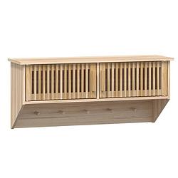 Foto van Vidaxl wandkast met haken 80x24x35,5 cm bewerkt hout