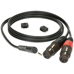 Foto van Klotz ay8a0300 verloopkabel 3.5 mm jack haaks - 2x xlr female 3 meter