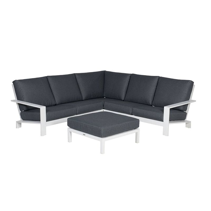 Foto van Garden impressions coba loungeset 4-delig - wit